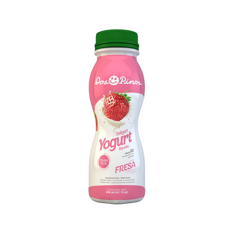 Comprar Yogurt Liquido Dos Pinos Sabor A Fresa -200ml